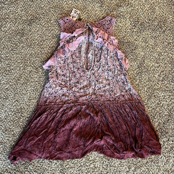 NWT Gimmicks By BKE Women’s M Floral Ombré Dress Tank Top Flowy - Picture 4 of 4